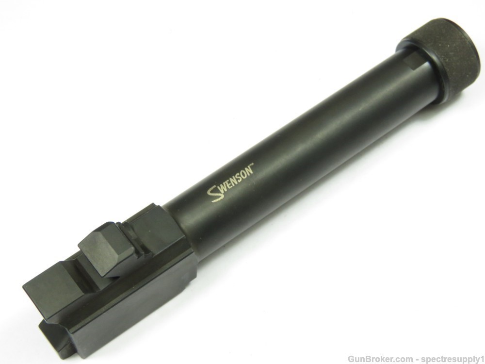 Swenson 9mm, 1 in 16" Twist, 1/2x28 Threaded, 4.56" Barrel for Glock 19 G19-img-1