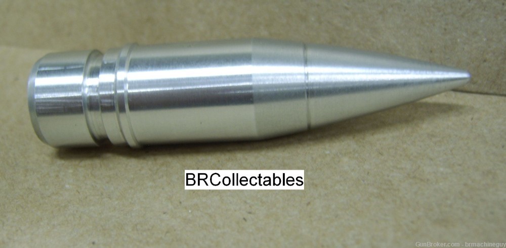 20mm x 102 replica projectile, solid aluminum, unpainted PGU-img-1