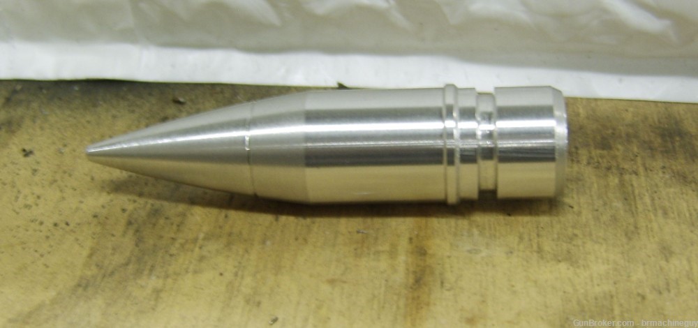 20mm x 102 replica projectile, solid aluminum, unpainted PGU-img-0