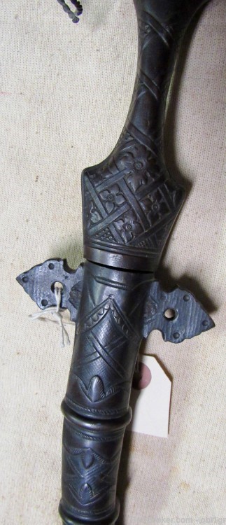 Very Ornate Moroccan Koumiya Arabic Bronze Dagger-img-13