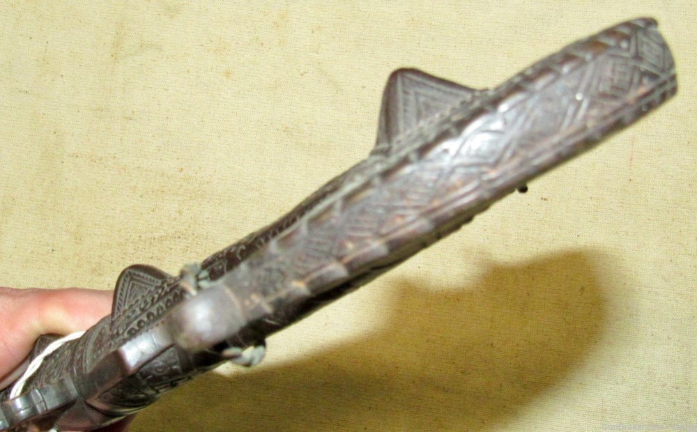 Very Ornate Moroccan Koumiya Arabic Bronze Dagger-img-21