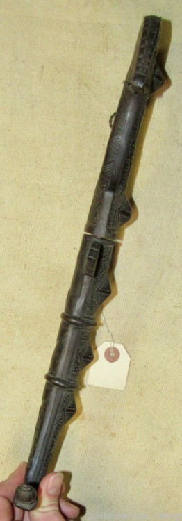 Very Ornate Moroccan Koumiya Arabic Bronze Dagger-img-7