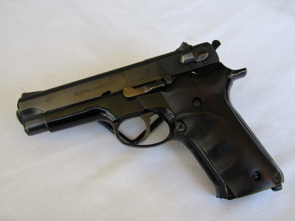Smith & Wesson Model 59(no dash) Auto Loading Pistol, 9mm, 4" Barrel-img-4