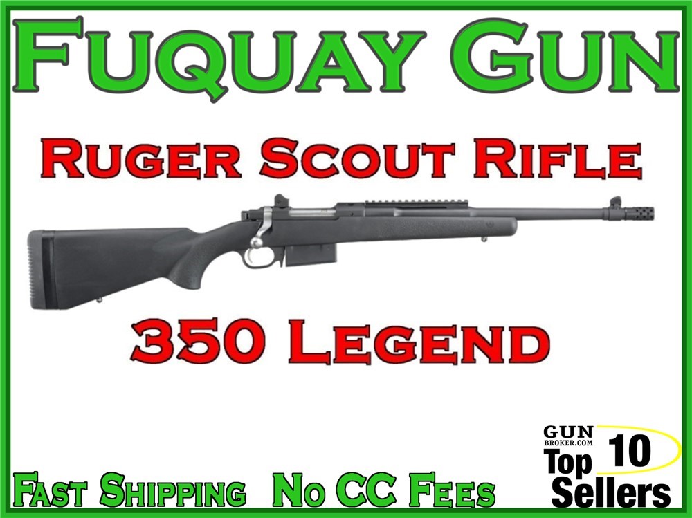 Ruger Scout Rifle 350 Legend 16.5" 06841 Ruger Scout-Rifle Ruger-Scout -img-0