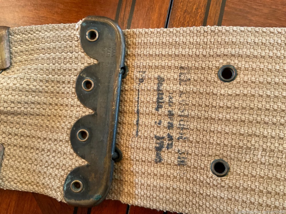 Ultra RARE Mills WWI USMC 1907 Cartridge Belt Very Good Condition-img-12