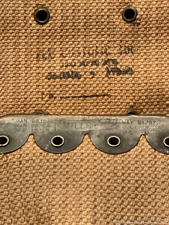 Ultra RARE Mills WWI USMC 1907 Cartridge Belt Very Good Condition-img-10