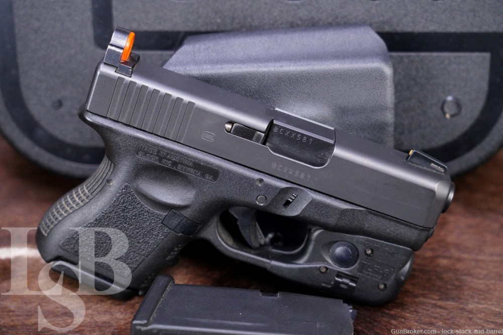 Glock 26 G26 Gen 3 9mm 3.43” Striker Fired Semi Auto Pistol, Light/Laser -img-0