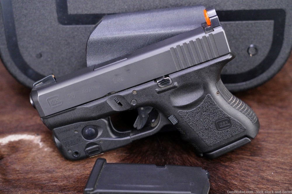 Glock 26 G26 Gen 3 9mm 3.43” Striker Fired Semi Auto Pistol, Light/Laser -img-3