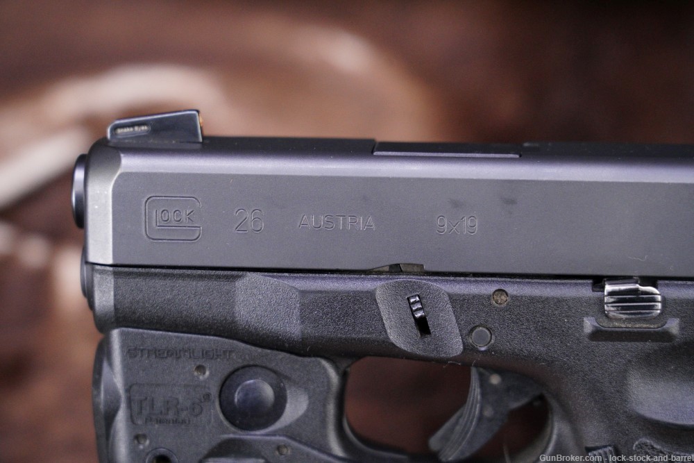 Glock 26 G26 Gen 3 9mm 3.43” Striker Fired Semi Auto Pistol, Light/Laser -img-9