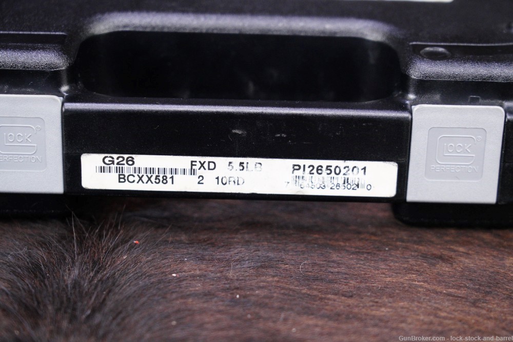 Glock 26 G26 Gen 3 9mm 3.43” Striker Fired Semi Auto Pistol, Light/Laser -img-24