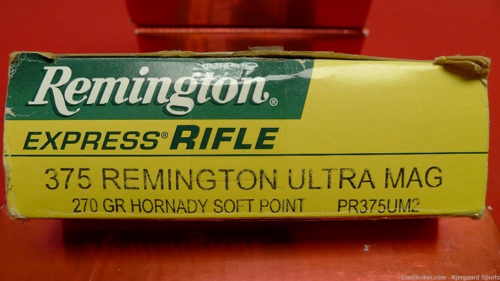 375 RUM Remington Express Rifle 270gr Hornady Soft Point 20rd-img-0