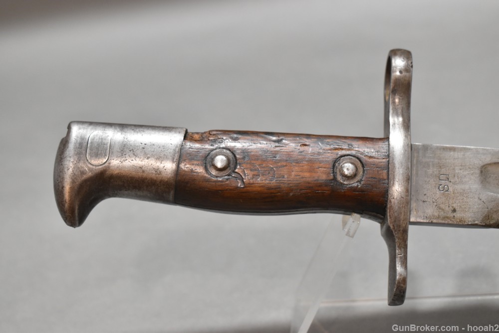 1901 Dated US Springfield Model 1892 Krag Bayonet & Scabbard-img-1