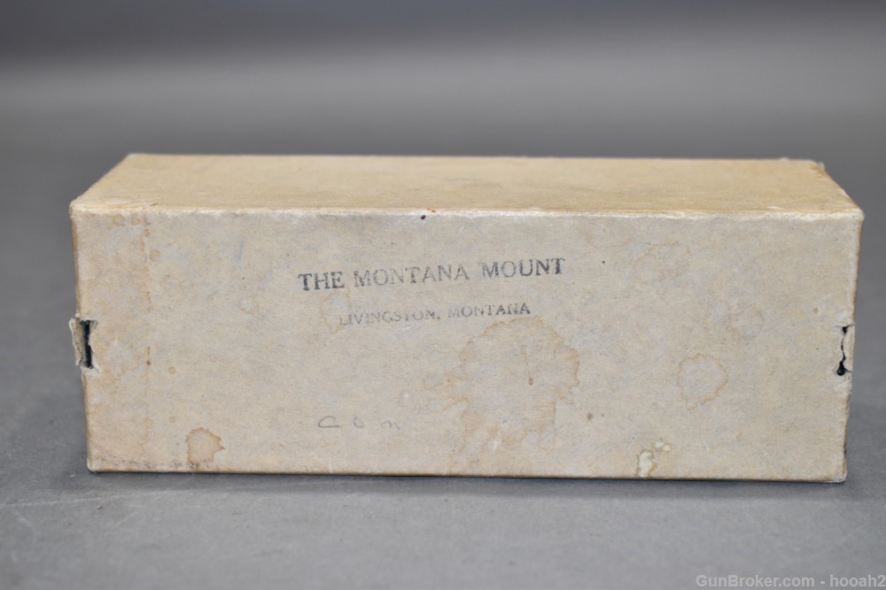 Scarce The Montana Mount Savage 1899 99 1" Scope Rings & Bases W/Box-img-0