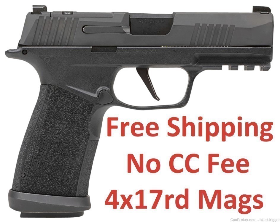 Sig 365XCA9TACOPS P365-XMACRO TACOPS Compact 9mm 17+1 3.7" Black OR 4 Mags-img-0
