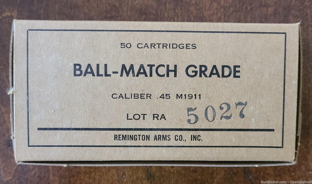 Remington Arms .45acp Match Grade Military Surplus 230gr Ball M1911 Ammo-img-1