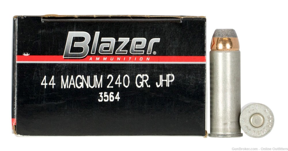 CCI Blazer Handgun 44 Rem Mag 240 Grain Jacket Hollow Point 50 ROUNDS 3564-img-1