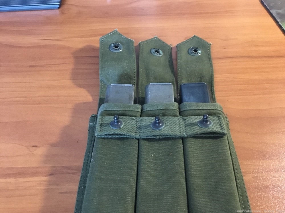 3 original M3 ‘Grease Gun’ 30 rd. 45ACP Magazines w/pouch (G4)-img-2