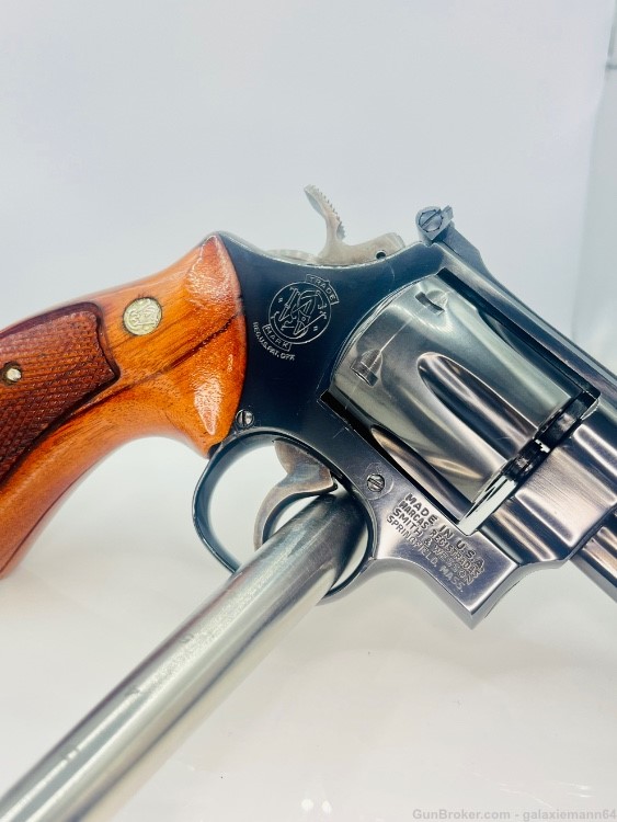 Smith and Wesson model 57 no dash pinned 4" blue Ported .41 mag Nice!-img-15