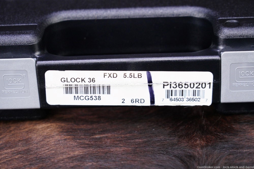 Glock 36 G36 Gen 3 .45 ACP Sub-Compact Striker-Fired 3.78” Semi-Auto Pistol-img-24