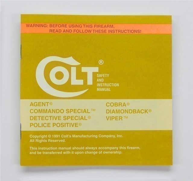 Colt D Frame Manual, Repair Stations List 1991-img-1