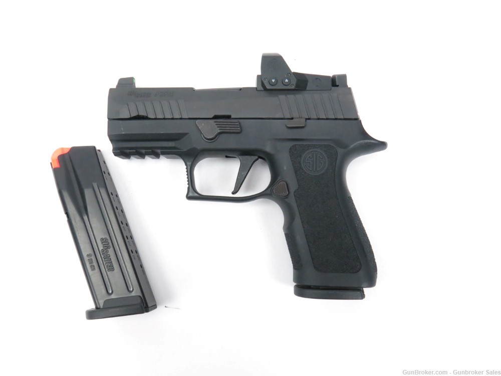 Sig Sauer P320 X-Compact 3.6" 9mm Semi-Auto Pistol w/ Optic, 2 Magazines-img-0