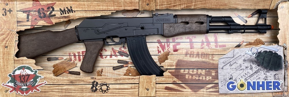 Ukraine Army AK Realistic Cap RIfle, 8 shot, Metal & Plastic Made in Spain-img-6