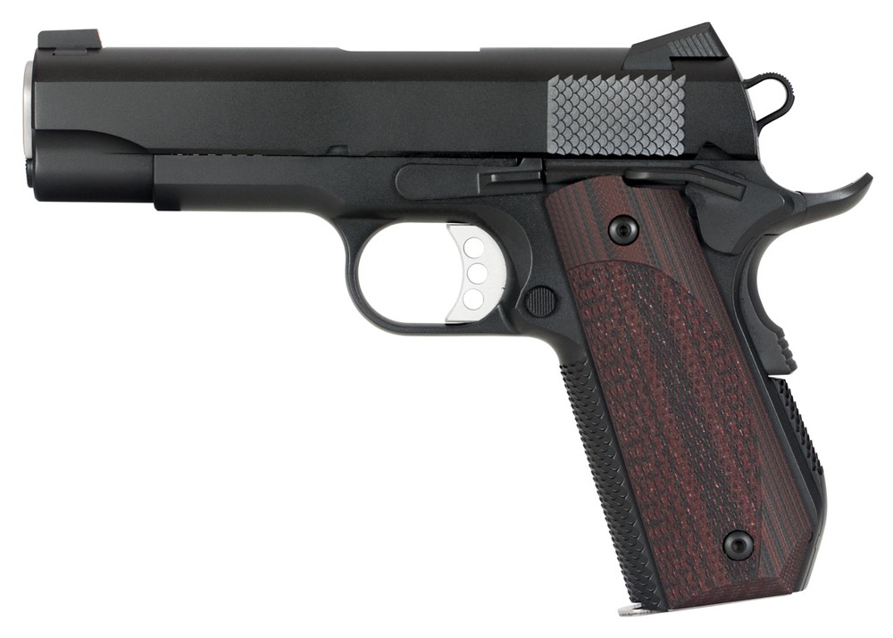 Ed Brown 1911 Kobra Carry 45 ACP Pistol 4.25 Black Bobtail/Laminate Wood Gr-img-1