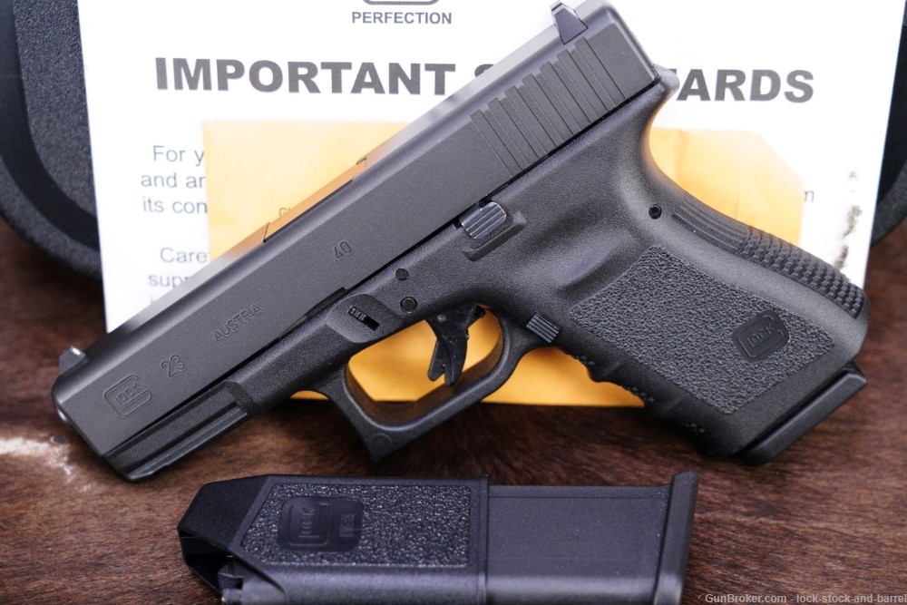 Glock 23 G23 Gen 3 .40 S&W 4.02” Striker Fired Semi Automatic Pistol-img-3