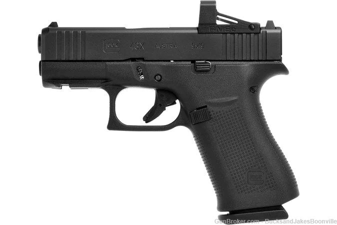Glock G43X MOS 9mm Pistol Includes Shield RMSc Optic-img-0