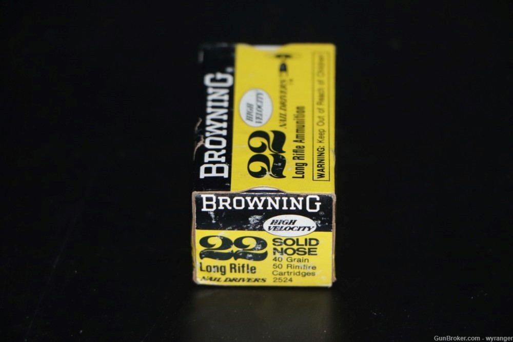 Browning 22 LR High Velocity Solid Nose Nail Drivers - 50 Rounds-img-1