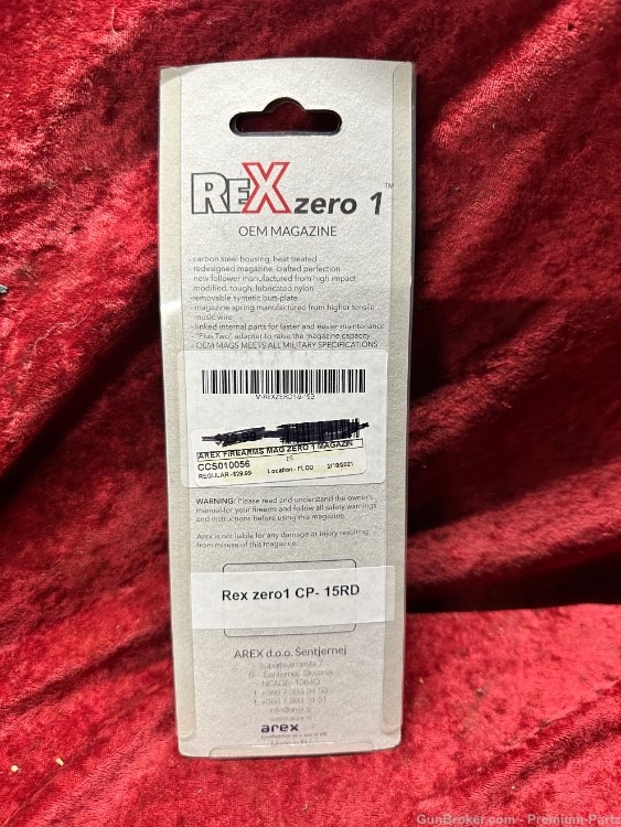 Arex Rex Zero 1C Compact 9mm 15-Round Magazine New-img-1