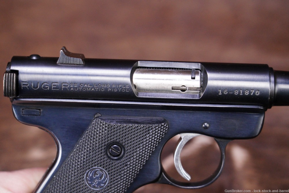 Sturm, Ruger & Co Standard .22 LR 6” Semi Automatic Pistol MFD 1980 NO CA-img-12