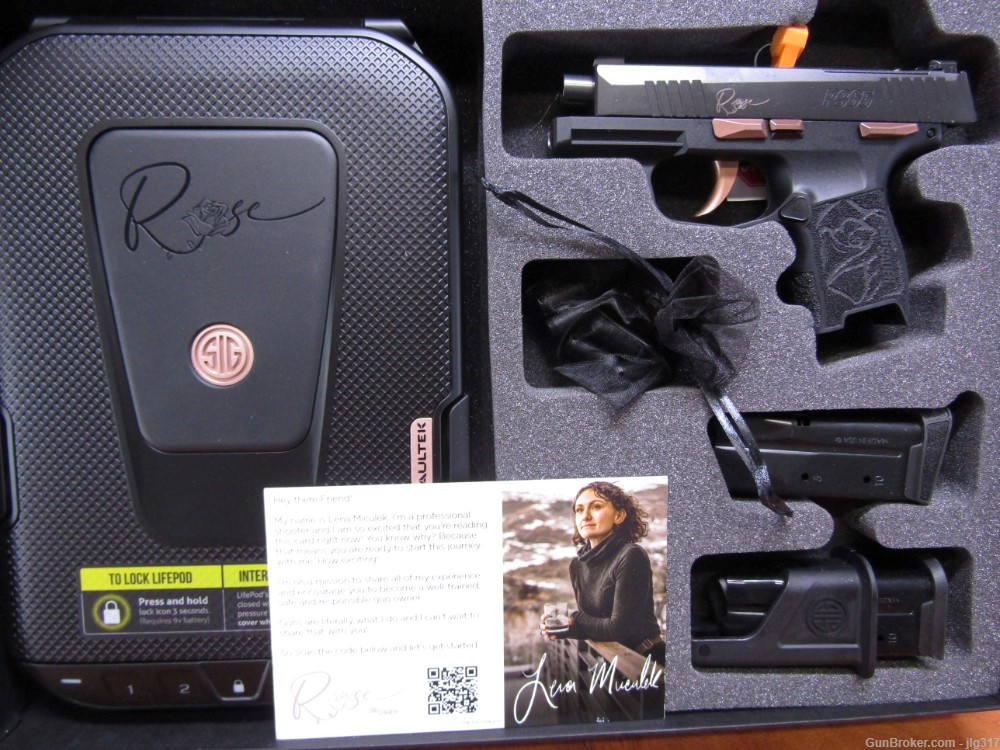 Sig Sauer Rose 380 ACP 2x 10 RD Mags Ambi Safety New in Box 365-380-Rose-MS-img-0