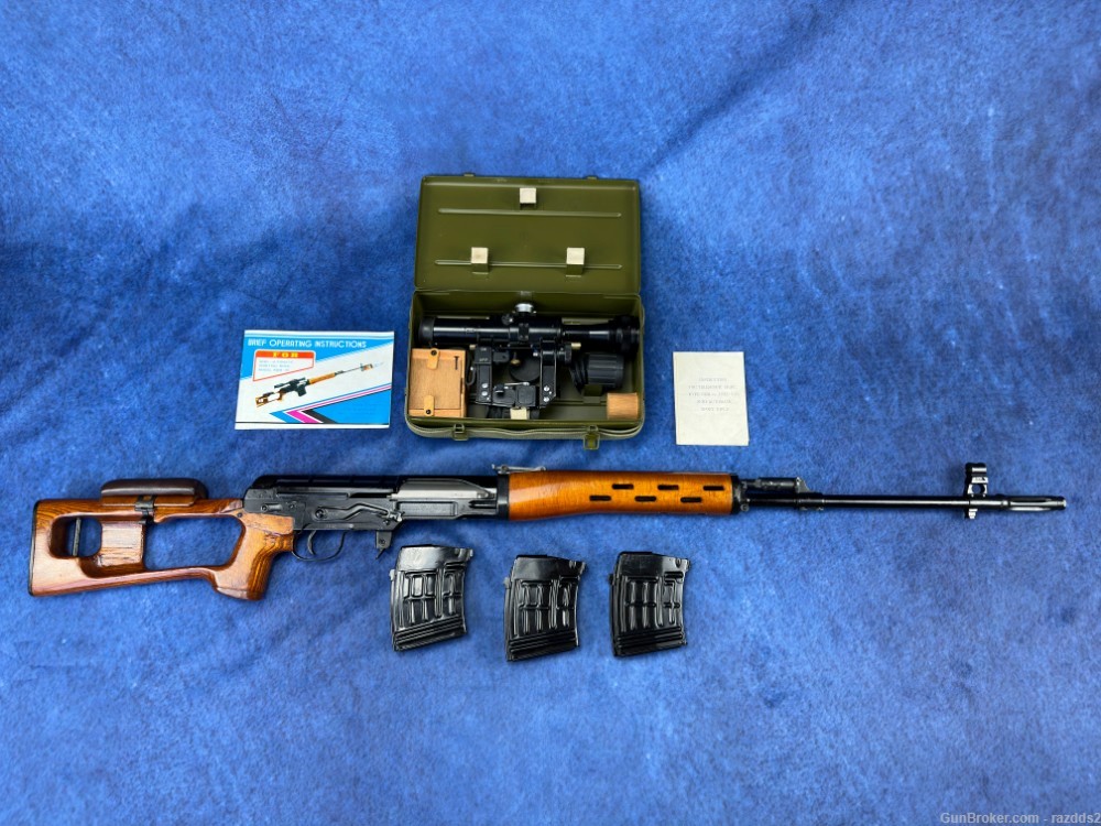Pre-ban Norinco NDM-86 Dragunov SVD with matching scope,case,3 mags,manual-img-0