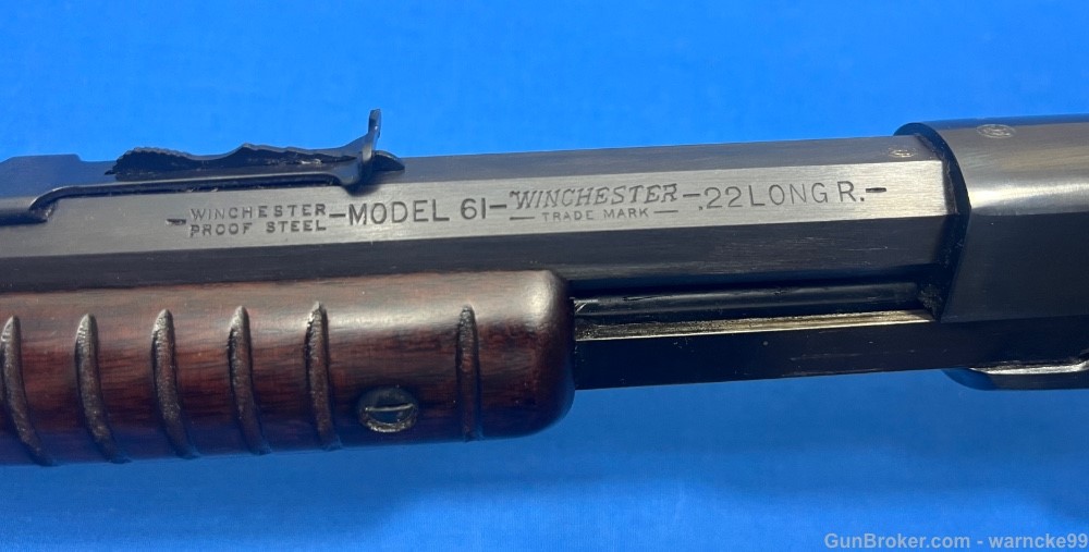 New Old Stock C&R 1947 Winchester Model 61 Slide Action 22 w/ Original Box!-img-5