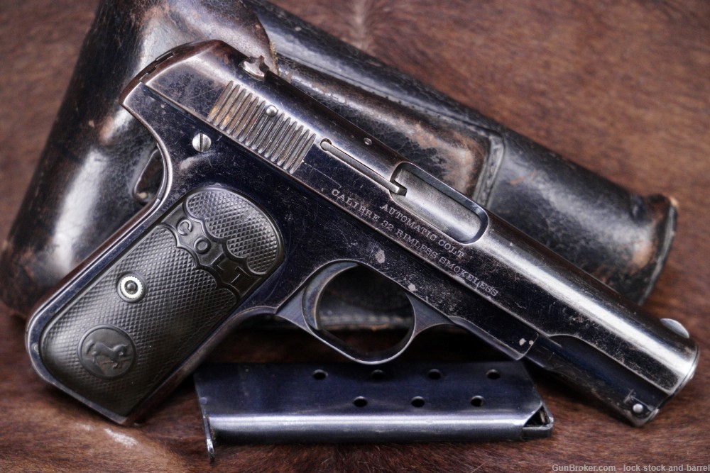 Colt 1903 Pocket Hammerless Type I .32 ACP Semi-Automatic Pistol, 1904 C&R-img-2