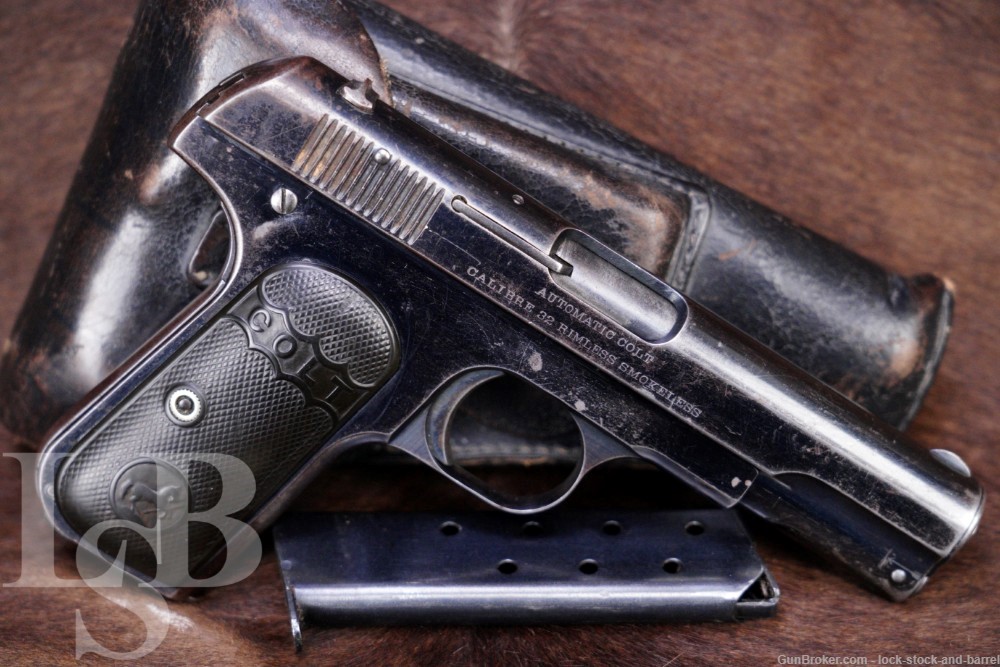 Colt 1903 Pocket Hammerless Type I .32 ACP Semi-Automatic Pistol, 1904 C&R-img-0