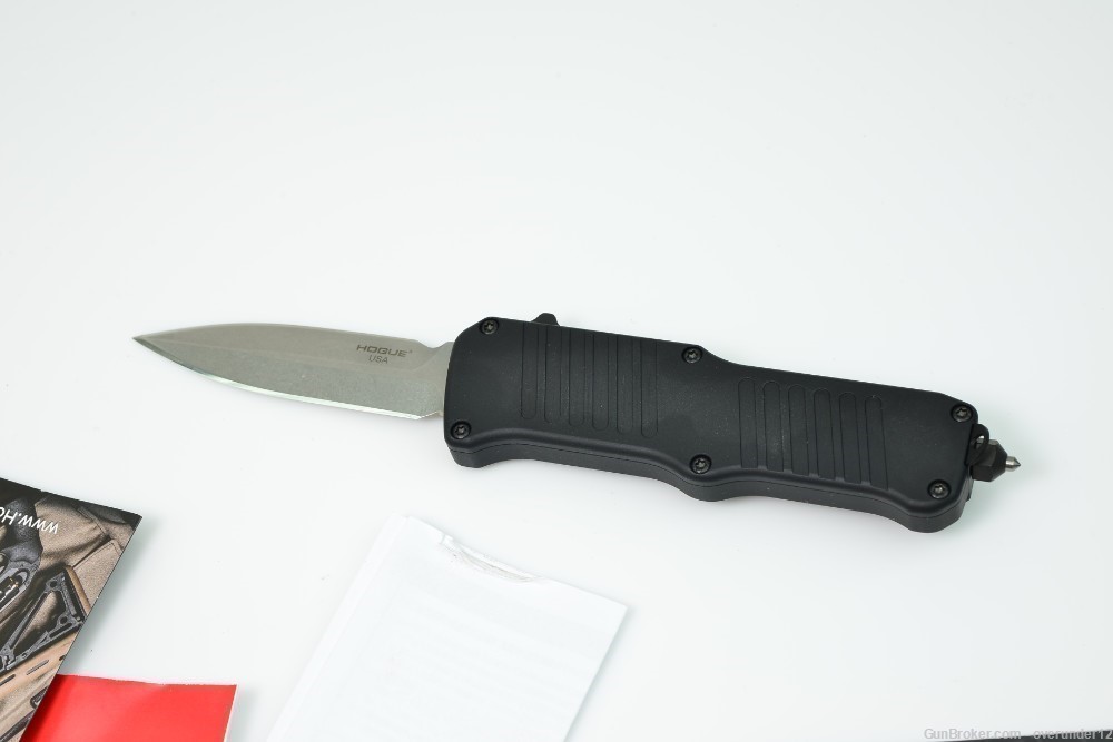 Hogue Mini Incursion Tactical AUTO OTF Knife 154CM with sheath AUTHENTIC-img-1
