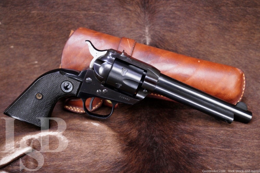 Ruger Pre-Warning 3-Screw Single-Six .22 LR Revolver & Holster MFD 1958 C&R-img-0