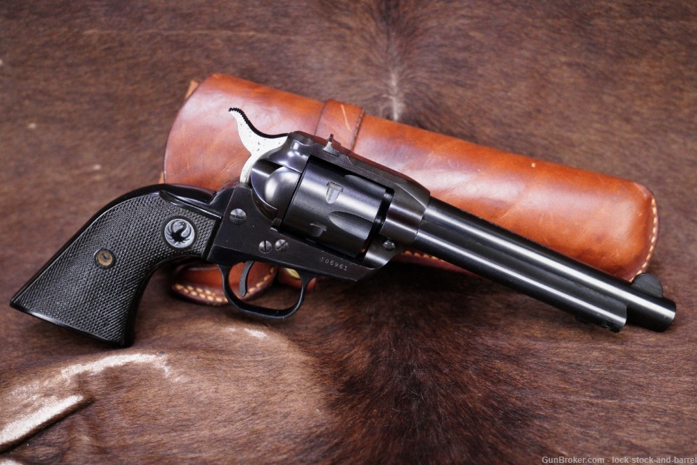 Ruger Pre-Warning 3-Screw Single-Six .22 LR Revolver & Holster MFD 1958 C&R-img-2