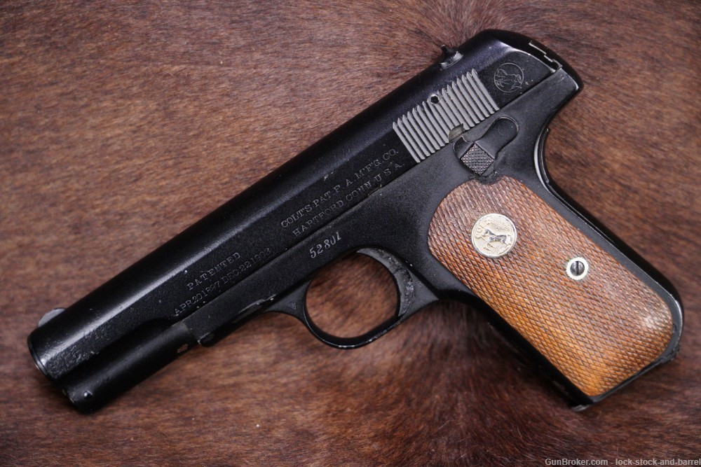 Colt 1903 Pocket Hammerless Type I .32 ACP Semi-Automatic Pistol, 1907 C&R-img-3
