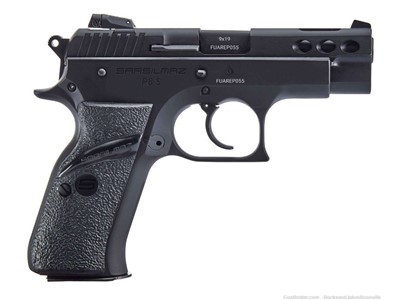 Sar P8S Compact 9mm 3.80" 17+1 Black Steel Black Polymer Grip