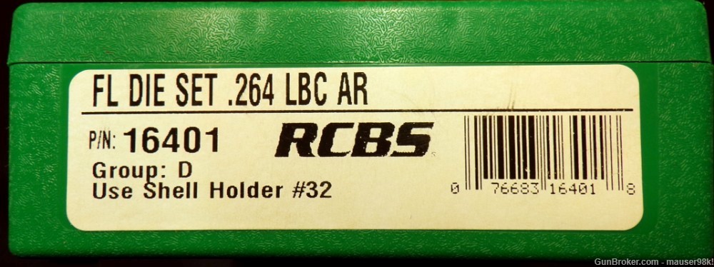 .264 LBC-AR RCBS Dies #16401 NIB Group D Special Order-img-0