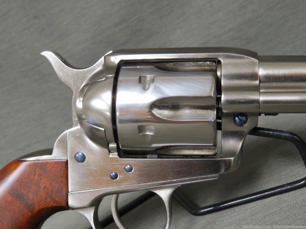 Taylor's & Co 1873 Cattleman Nickel .45 LC Revolver 45 5.5" Taylors 555122-img-5