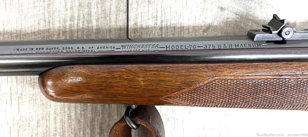 WINCHESTER MODEL 70 .375 H&H MAGNUM PRE-64 1958 GOOD CONDITION-img-8