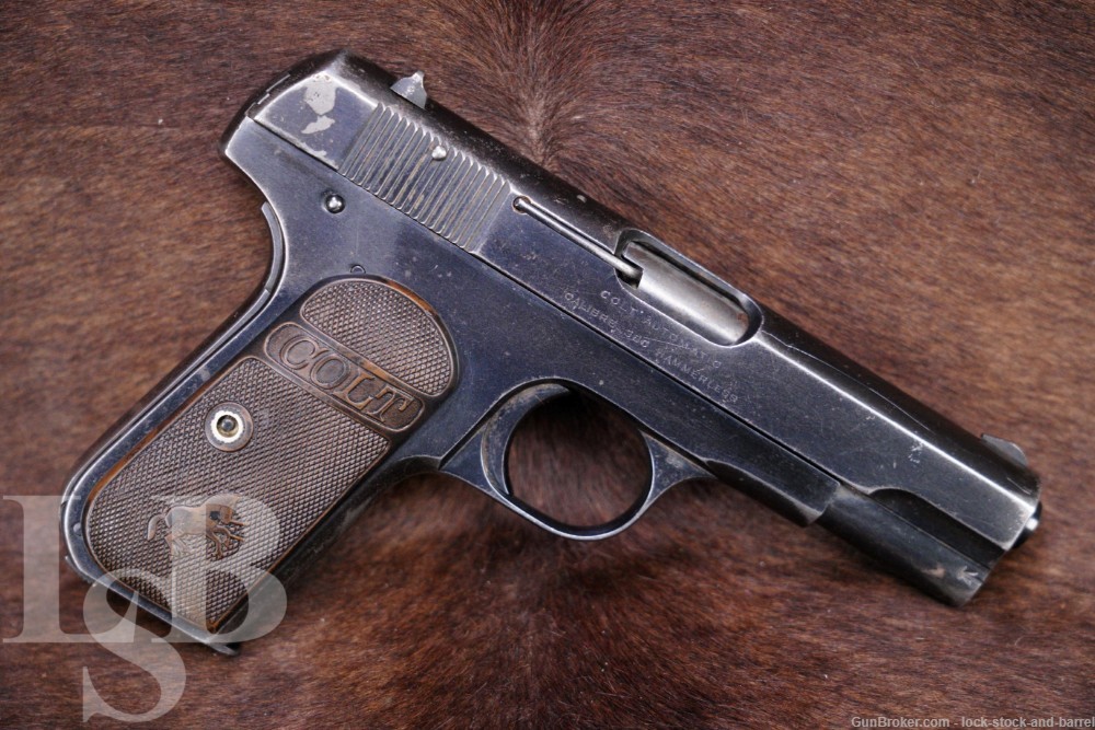 Colt Model 1908 Pocket Hammerless .380 ACP Semi-Automatic Pistol, 1921 C&R-img-0