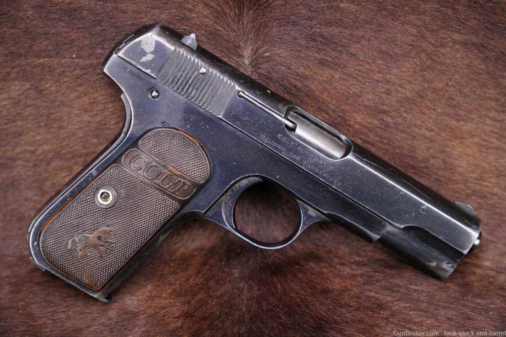 Colt Model 1908 Pocket Hammerless .380 ACP Semi-Automatic Pistol, 1921 C&R-img-2