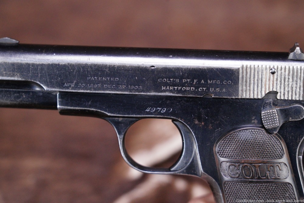 Colt Model 1908 Pocket Hammerless .380 ACP Semi-Automatic Pistol, 1921 C&R-img-9