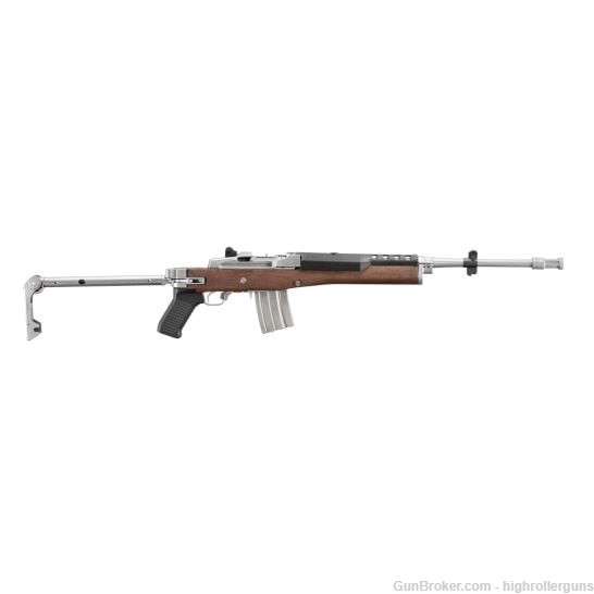 NEW RUGER MINI-14 TACTICAL 5.56 NATO 18.5" 2X20RD RIFLE, SS / WOOD - 5895-img-0
