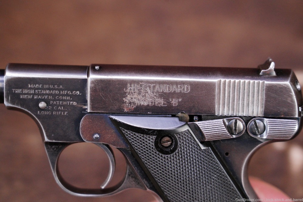 High Standard Model B Type I-A .22 LR 6.75" Semi-Automatic Pistol, 1937 C&R-img-11